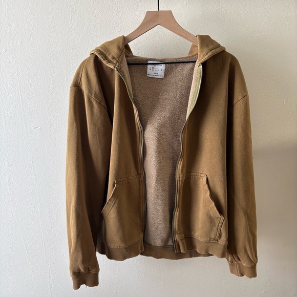 Urban Outfitters Jackets & Blazers - Urban Outfitters Olive Zip Up Sweater